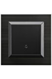 Asyagrup Ovivo Quantum Siyah Light / Zil Anahtarı - Çerçeve Dahil