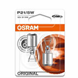 Osram Yardimci Sinyal Lamba Metal Tabanli P21 5W 7528-2BL