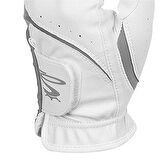 Puma Womens MicroGrip Flex Left Hand Glove  M White-Quarry - Kadın Golf Eldiveni Sol El Beyaz Medium