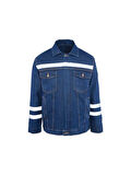 Myform Mont Sona Denim 03109 Mavi Kot İş Güvenliği Ceketi M