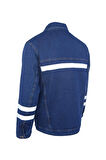 Myform Mont Sona Denim 03109 Mavi Kot İş Güvenliği Ceketi M