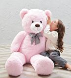 160 cm Sevgiliye Özel Romantik DEV Boy Papyonlu Peluş Ayı- % 100 YERLİ