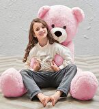 160 cm Sevgiliye Özel Romantik DEV Boy Papyonlu Peluş Ayı- % 100 YERLİ