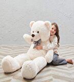 160 cm Sevgiliye Özel Romantik DEV Boy Papyonlu Peluş Ayı- % 100 YERLİ
