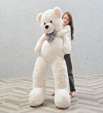 160 cm Sevgiliye Özel Romantik DEV Boy Papyonlu Peluş Ayı- % 100 YERLİ
