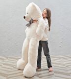 160 cm Sevgiliye Özel Romantik DEV Boy Papyonlu Peluş Ayı- % 100 YERLİ