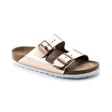 Birkenstock Kadın Terlik 952093 Arizona Birkenstock NL Metallic Coppeer WB