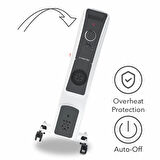 Trotec TRH 22 E Yağlı Radyatör 2400 W 9 Dilim Fanlı