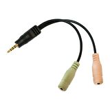 LOGILINK CA0021 0,15m 3.5mm Str.E- 2 x 3.5mm Str.D