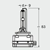 Osram Xenarc Original Ampul D3S 35W Xenon 66340