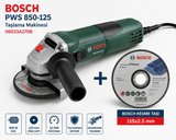 Bosch PWS 850-125 Taşlama Makinesi + Bosch 115x2,5 mm Metal Kesici Disk