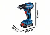 GSR 185-LI 1X2.0Ah  Tek AKÜLÜ VİDALAMA MAKİNESİ 