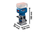 Bosch GLF 18V-8 Freze Makinesi Solo