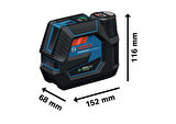 Bosch GCL 12V-50-22 CG 12v Akü