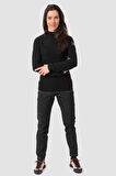 Fanes Eng. Logo Am Kadın Kazak Sweatshirt Siyah