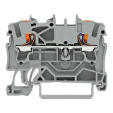 WAGO 2202-1201 2,5 mm² 2 iletkenli geçiş klemensi gri 10 Adet