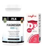 Flx Magnezyum Bisglisinat Malat Taurat Glukonat 90 Tablet+Nevfix 400 Iu Sprey 20 Ml