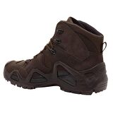 Lowa Zephyr Gtx Mıd Yuvarlak Burun Yüksek Topuk Ortopedik Bağcıklı Su Geçirmez Outdoor Kahverengi Kar Botu Deri
