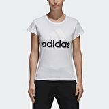 S97214 Ess Linear Slim Tee Adidas Kadın Beyaz Pamuklu Tişört