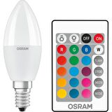 Osram LED Star+ 4.9W E14 Duy Kumandalı RGB Ampul