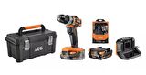 AEG BSB18SBL-202TBLK1 2 AH 2 Akülü Kömürsüz Darbeli Matkap - T4935492432