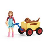 Schleich Yavru Köpek Arabası 42543