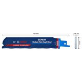 Bosch EXPERT Medium-Thick Tough Metal S 955 HHM Panter Testere Bıçağı 1 parça - 2608900373