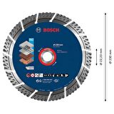 Bosch EXPERT MultiMaterial Elmas Kesme Diski 230 x 22,23 x 2,4 x 15 mm - 2608900663