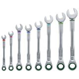 Bosch Cırcırlı Kombine Anahtar Seti 8 Parça 1/4 İnç 1600A027PS 