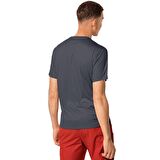 Jack Wolfskin Bisiklet Yaka Kısa Kollu Baskılı Gri Erkek T-Shirt