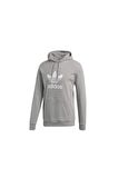 Adidas Trefioil Kapüşonlu Gri Erkek Sweatshirt Dt7963