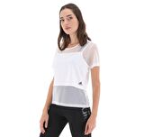 GC7640-K adidas Pwr 2In1 Tee Kadın T-Shirt Beyaz