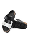Birkenstock Siyah - Beyaz Erkek Terlik 1019703