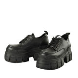 Kadın Oxford ( Klasik) 1622349 Buffalo GOSPHER LACE UP CS - VEGAN NAPPA - Black