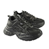 Kadın Oxford ( Klasik) 1636486 Buffalo YUNO - VEGAN Nappa/Mesh- Black