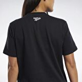 Reebok FK2552 Classic Victor Tee Kadın Siyah Tişört