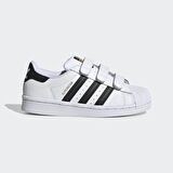 adidas Beyaz - Siyah Erkek Çocuk Yürüyüş Ayakkabısı EF4838 SUPERSTAR CF C