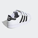 adidas Beyaz - Siyah Erkek Çocuk Yürüyüş Ayakkabısı EF4838 SUPERSTAR CF C