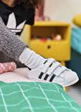 adidas Beyaz - Siyah Erkek Çocuk Yürüyüş Ayakkabısı EF4838 SUPERSTAR CF C