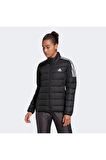 adidas Siyah Kadın Düz Şişme Mont GH4593 W CORE DOWN JKT