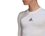 adidas Tf Ls Top M Erkek Futbol Uzun Kollu İçlik GU7334 Beyaz