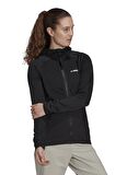 adidas Düz Siyah Kadın Polar Sweatshırt GI7168 W Tec L HdFZ Fl