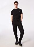 KARL LAGERFELD Bisiklet Yaka Siyah Erkek T-Shirt 755027500221
