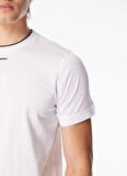 KARL LAGERFELD Bisiklet Yaka Beyaz Erkek T-Shirt 755002542200