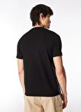 KARL LAGERFELD Bisiklet Yaka Siyah Erkek T-Shirt 755026542221