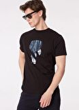 KARL LAGERFELD Bisiklet Yaka Siyah Erkek T-Shirt 755424542241