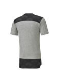 Puma O Yaka Düz Gri Erkek T-Shirt 65648937 teamFINAL 21 Casuals Tee