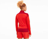 Puma Teamgoal 23 1/4 Zip Top W Kadın Futbol Uzun Kollu Antrenman Üstü 65693701 Kırmızı