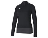 Puma Teamgoal 23 1/4 Zip Top W Kadın Futbol Uzun Kollu Antrenman Üstü 65693703 Siyah