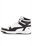 PUMA REBOUND ERKEK SİYAH BEYAZ AYAKKABI 369573 13  E-45